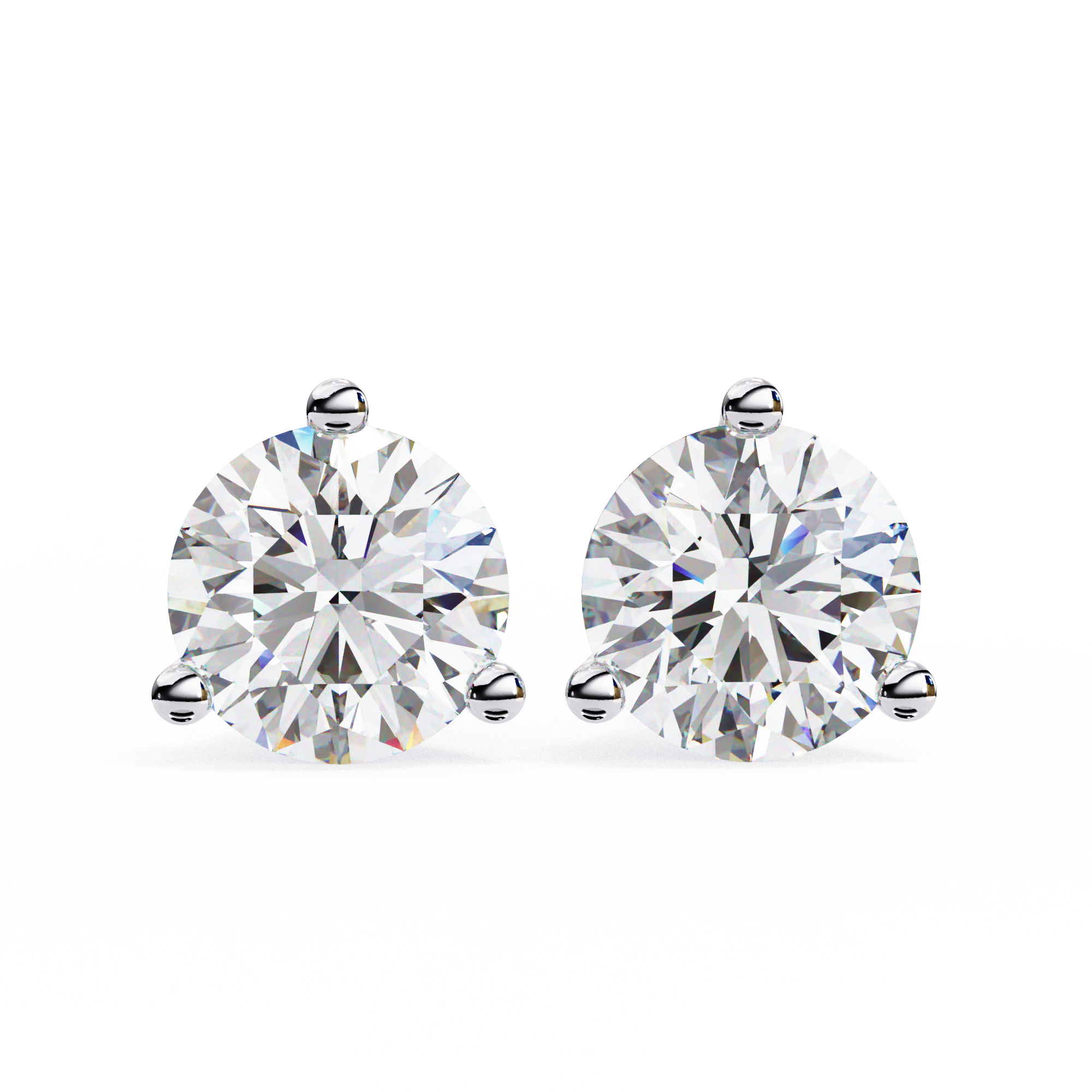 Round CrystalCore Studs