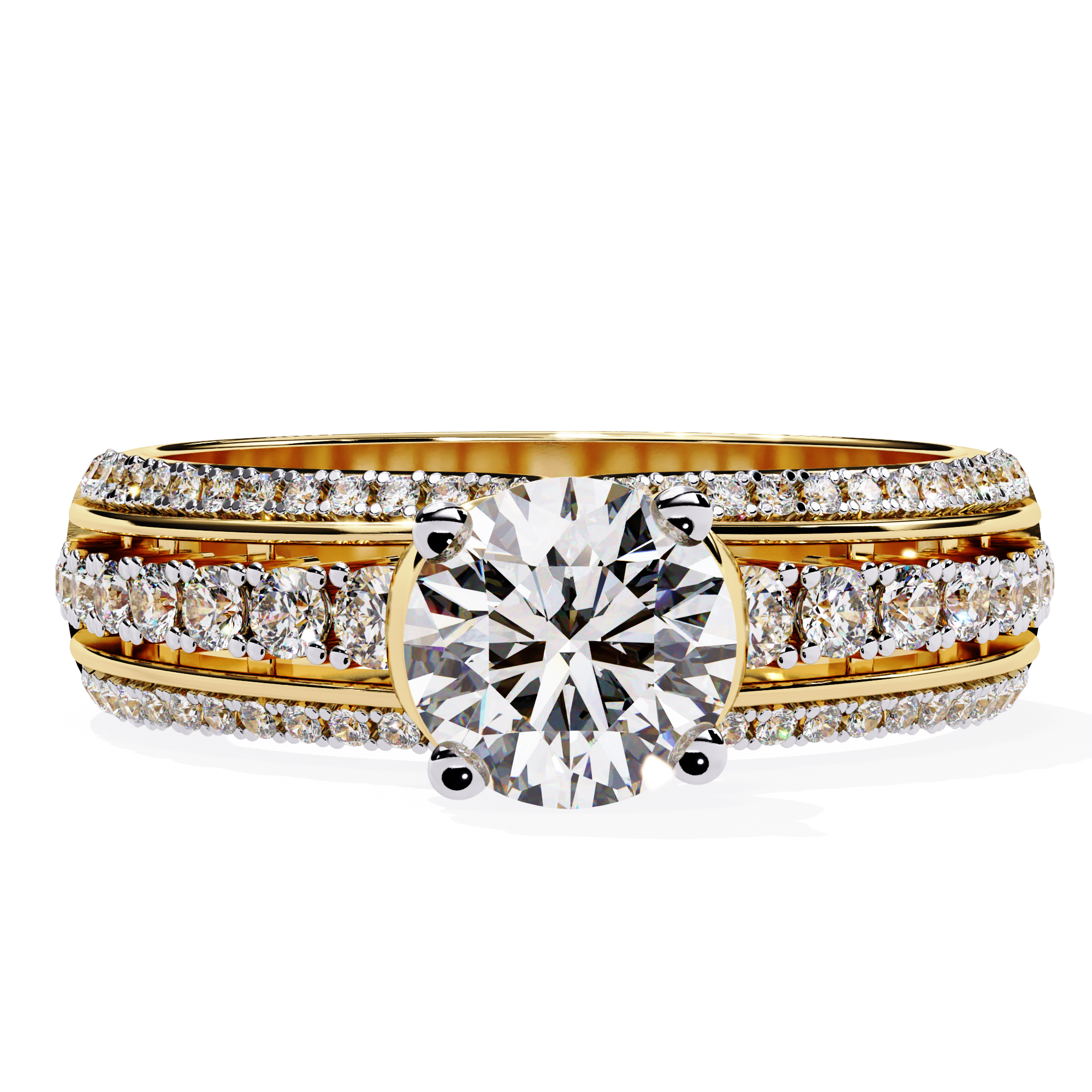Aurelia Triple Band Diamond Ring